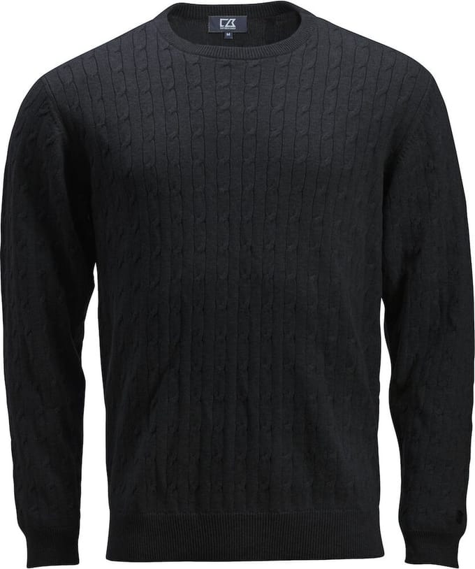 Cutter & Buck Blakely Knitted Sweater Heren 355402 - Zwart - L
