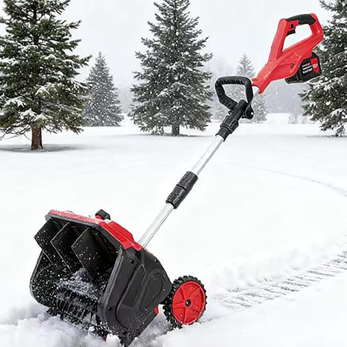 Elektrische Sneeuwschuiver - Sneeuwblazer - Oprit Reinigen - Verstelbare Handgreep - 58x40x26cm