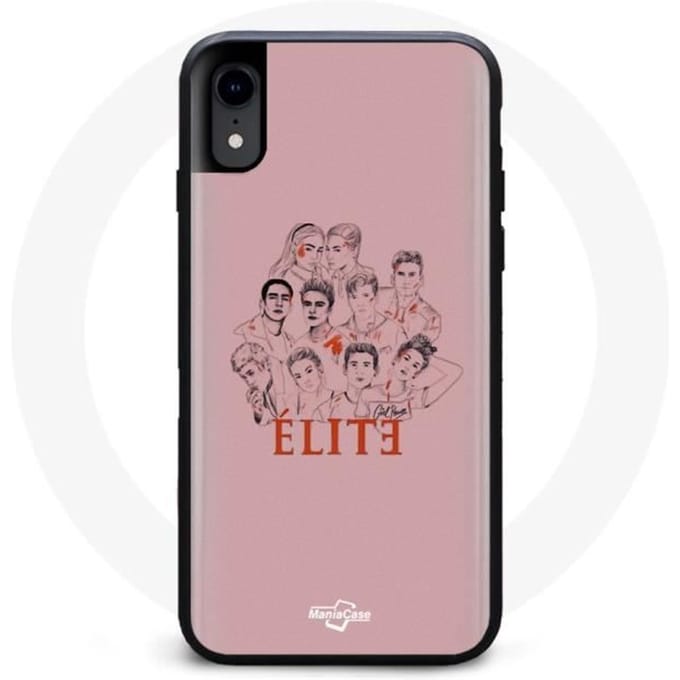 Coque pour iPhone XS - Elite - Saison 5 - Affiche personnages - Fanart - Logo