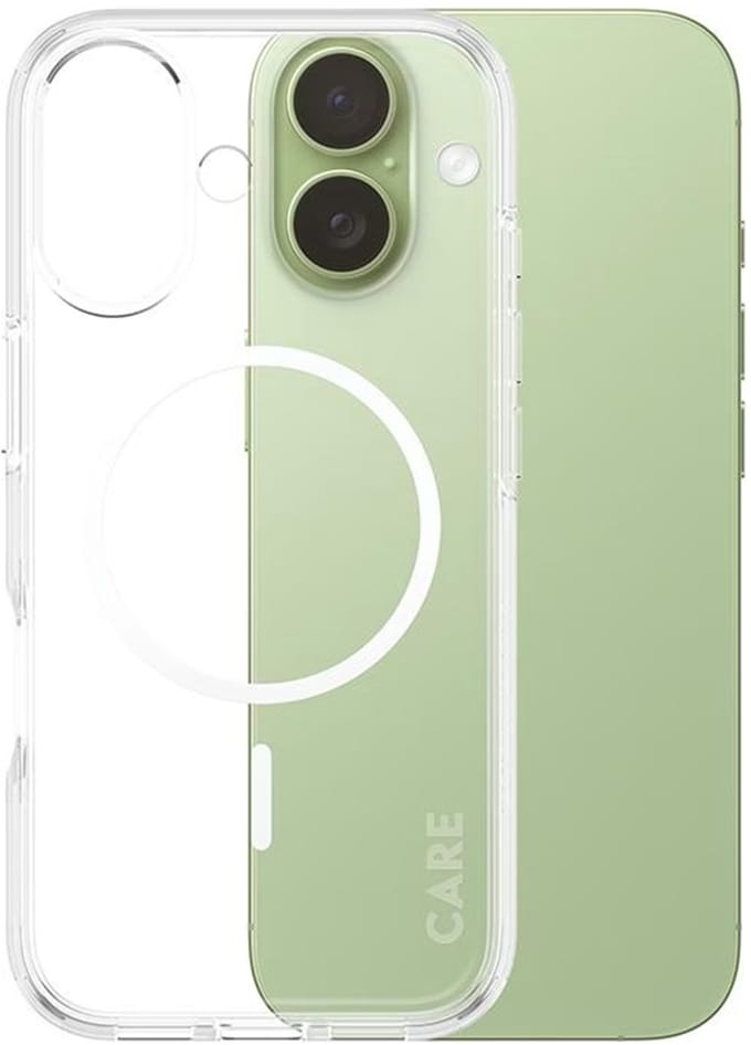 CARE by PanzerGlass Flagship Case Transparent Urban Explorer w. White MagSafe iPhone 17