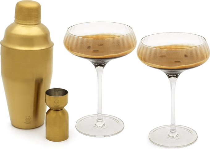 Leopold Vienna - Martini cocktail set Arinto (cocktail shaker, jigger/pipet, cocktailglazen)