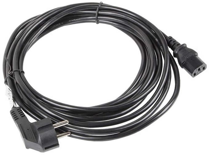 Lanberg Serie - Stroomkabel - CEE 7/7 naar IEC 320 C13 - 10m - VDE-gecertificeerd