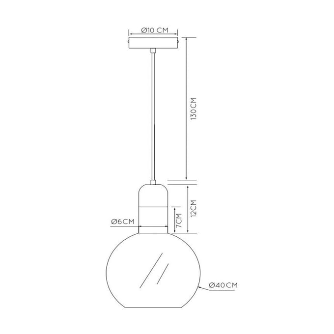 Lucide JULIUS - Hanglamp - Ø 40 cm - 1xE27 - Opaal