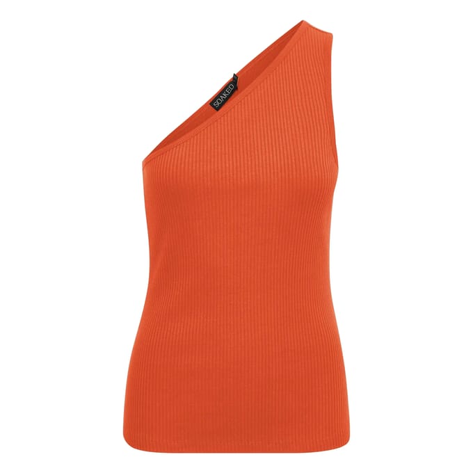 Dames tanktop met één schouder Soaked in Luxury Simone