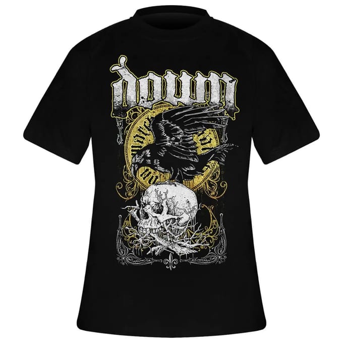 Down - Swamp Skull Heren Tshirt - XL - Zwart