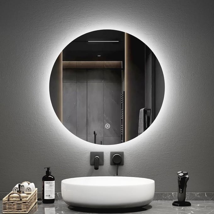 LED Badkamerspiegel met Verlichting Warm Wit en Touch Schakelaar