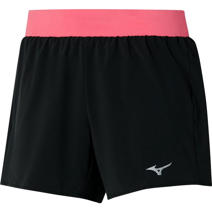 Mizuno Alpha 4.5in Shorts Dames-Zwart,Pink