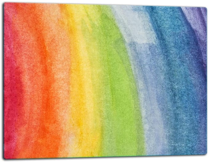 TMK ArtDeko Serie - Snijplank - Glas - 52x40 cm - Tweekleurig