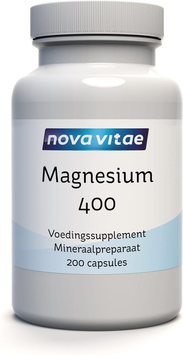 Nova Vitae - Magnesium - 400 mg - 200 capsules
