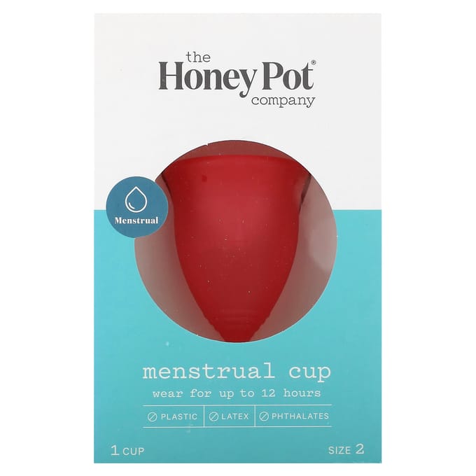 The Honey Pot Company, menstruatiecup, maat 2, 1 cup blue