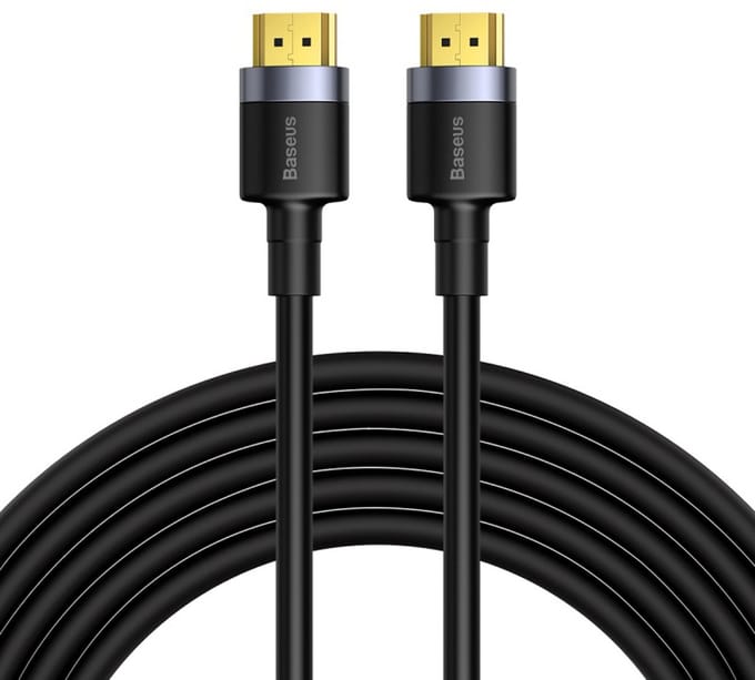 Baseus Cafule 4KHDMI Male To 4KHDMI Male Adapter Cable 5m Black