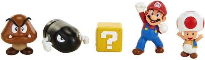 NINTENDO SUPER MARIO ACORN PLAINS 6CM FIGURE MULTIPACK DIORAMA SET