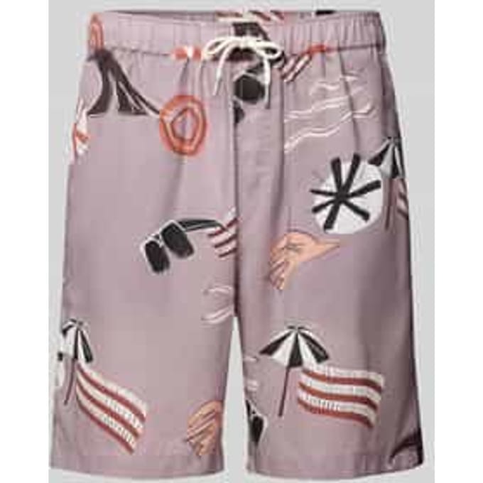 Relaxed fit bermuda met steekzakken, model 'FAVE'