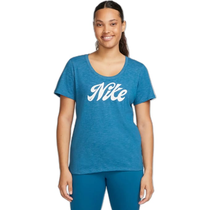 Dames-T-shirt Nike Dri-FIT Script