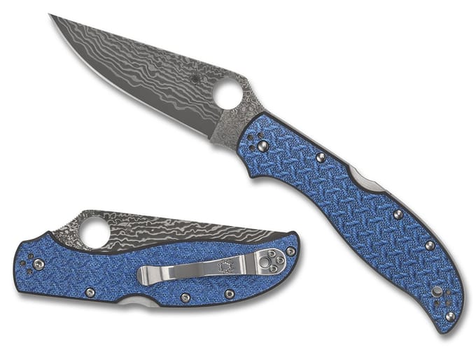 Spyderco stretch 2 xl nishijin blue vg-1