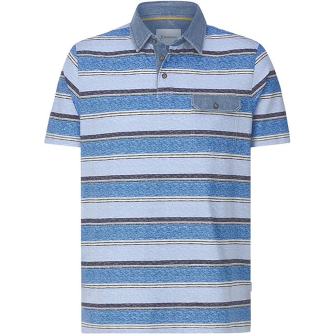 Babista herren Poloshirt - 60/62 - lichtblauw - Plus Size