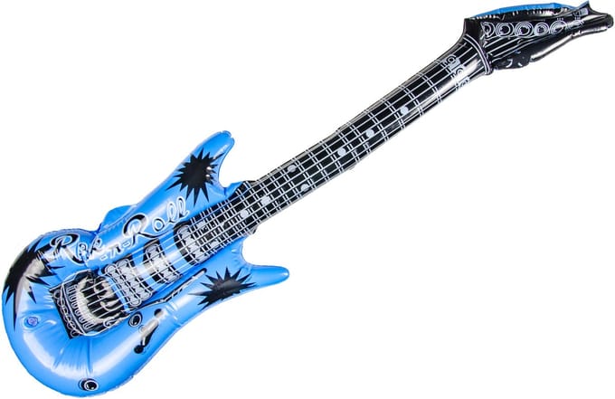 Duckiez Opblaas gitaar - blauw- speelgoed - kinderen - opblaasbaar