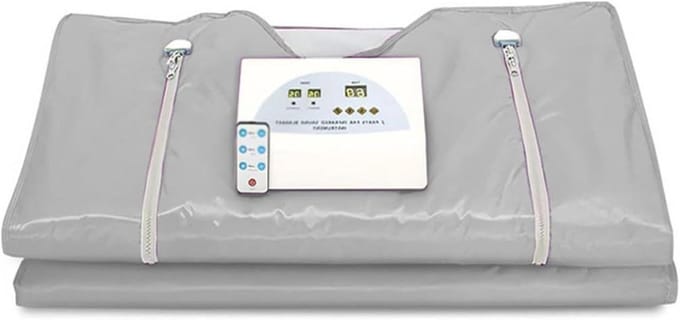 Saunadeken - Infrarood Deken - Ontspanning Thuis - Dubbele Zone Verwarming - 180x80cm - Zilver