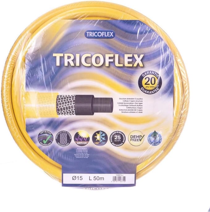 Flexibele Tuinslang 15mm Doorsnede 50 Meter Tuinberegening