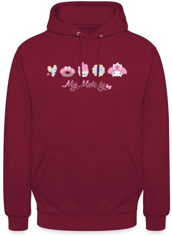 My Melody Met Flat En Gebakjes Hoodie Unisex