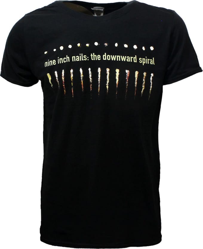 Nine Inch Nails NIN Downward Spiral Band T-Shirt - Officiële Merchandise - S