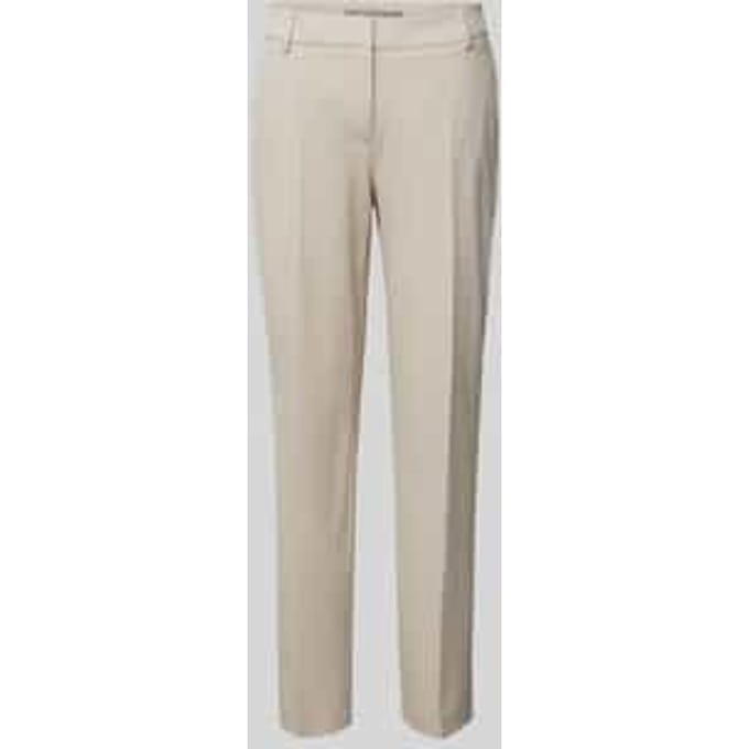 Regular fit stoffen broek met persplooien