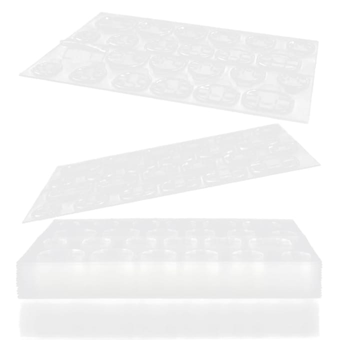 50 Vel Dunne Nagel Lijm Tabs Langdurig Dubbelzijdig Waterdicht Transparant Ademend Nagel white