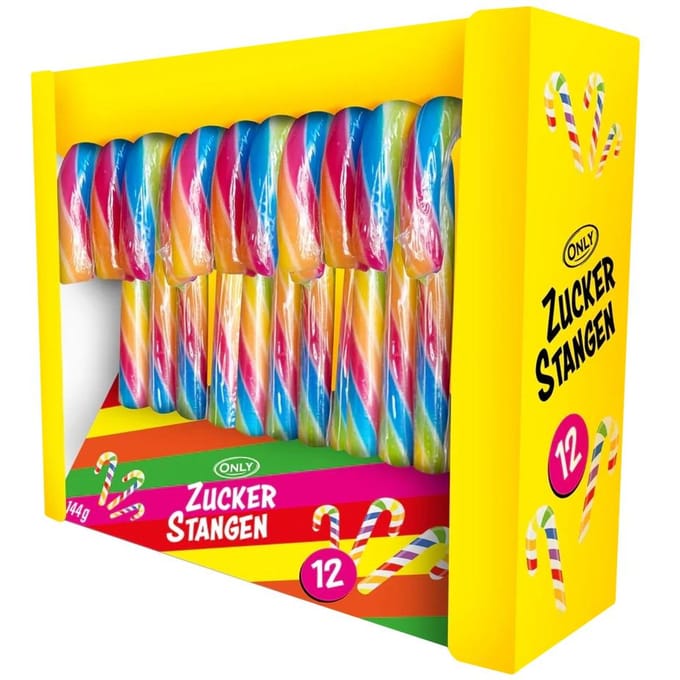 Seulement des sucettes Sapin de Noël Colorées 12 pcs.
