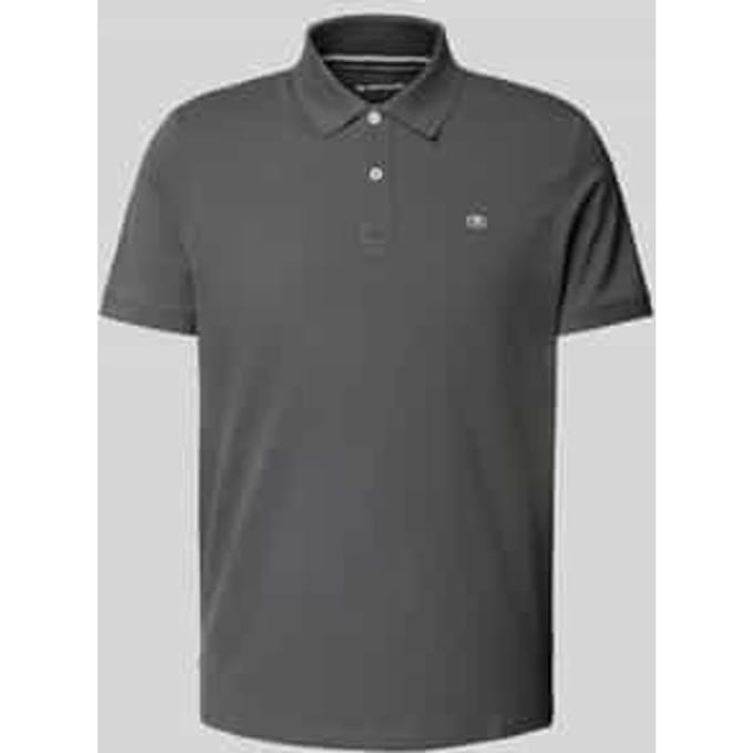 Tom Tailor - Piqué-poloshirt van katoen - Maat S - Dark Shadow
