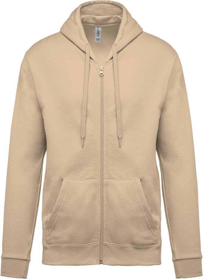 Kariban Sweater met rits en capuchon K479 - Light Sand - S