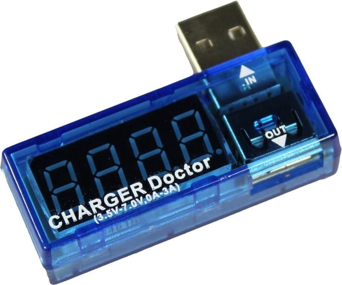 USB Charger Doctor - telefoon - multimeter oplader detector stroom-en voltmeter