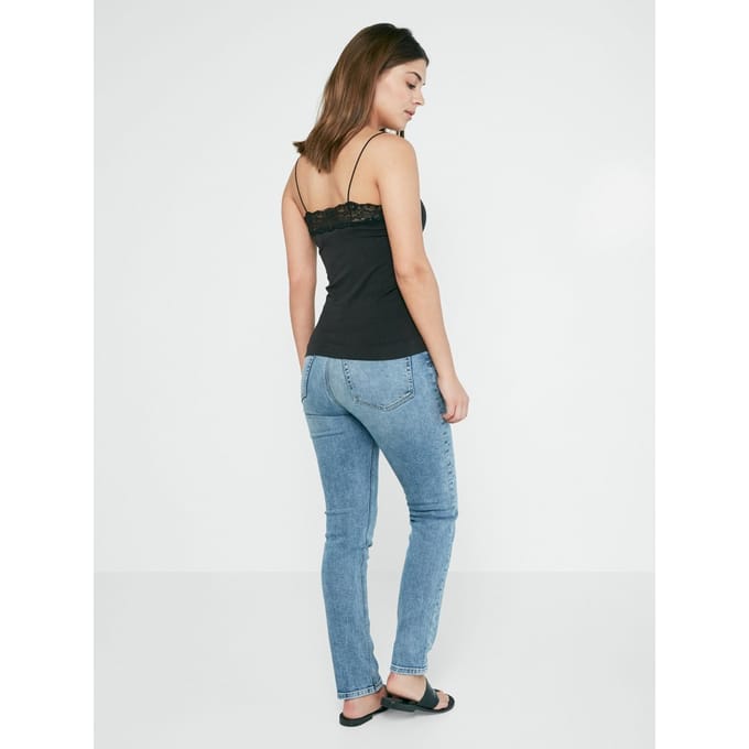 PIECES - maat S-M- PCTOLOA SINGLET NOOS Dames Onderhemd