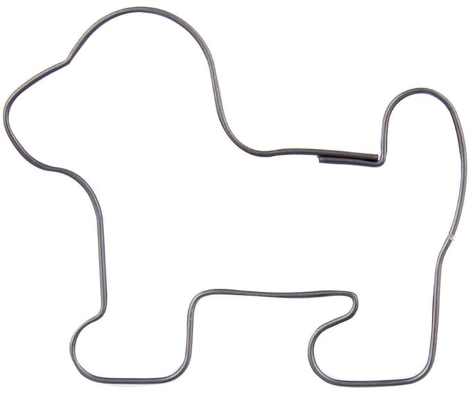 Orion - Stalen Koekjesvorm - Hond 5,5 cm - Duurzaam en Vaatwasmachinebestendig