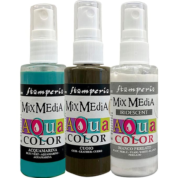Stamperia Aquacolor "Dewdrops", set van 3
