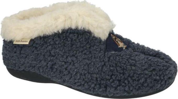 Hush Puppies -Dames - blauw donker - pantoffels - maat 37