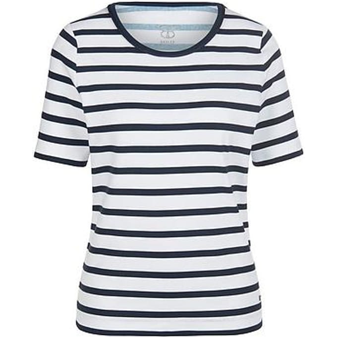 Shirt ronde hals 100% katoen Van BASLER wit