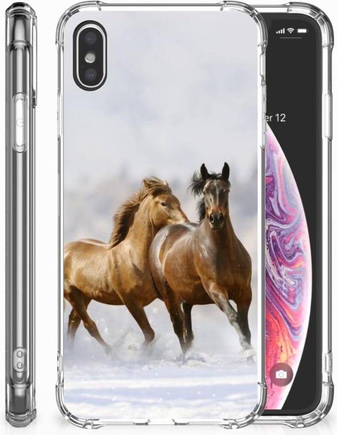 Apple iPhone Xs Max Case Anti-shock Paarden
