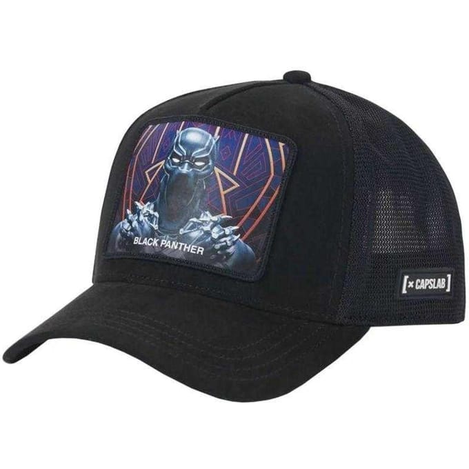 Capslab Heren Zwarte Panter Trucker Cap (Zwart)