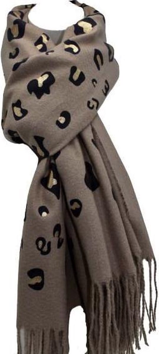 Dames Sjaal Winter Sjaal Bruin-Beige
