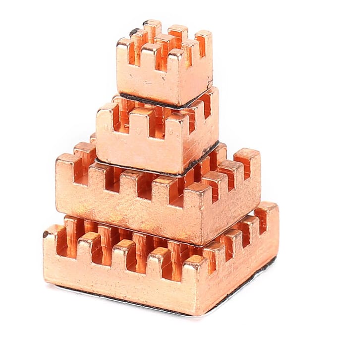 Pure Koperen Koellichaam Koeling Koellichaam Accessoire voor Raspberry Pi 4B 1G 2G 4GPure Koperen Koellichaam
