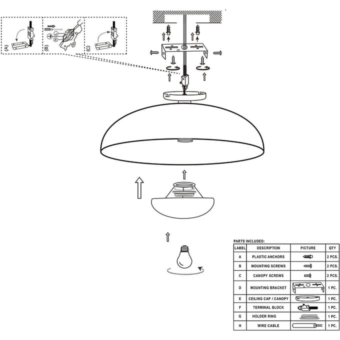 Plafondlamp Brassi Ø42cm bronskleurig met grote E27 fitting - Anne Light - Tijdloos design van metaal en kunststof voor binnen