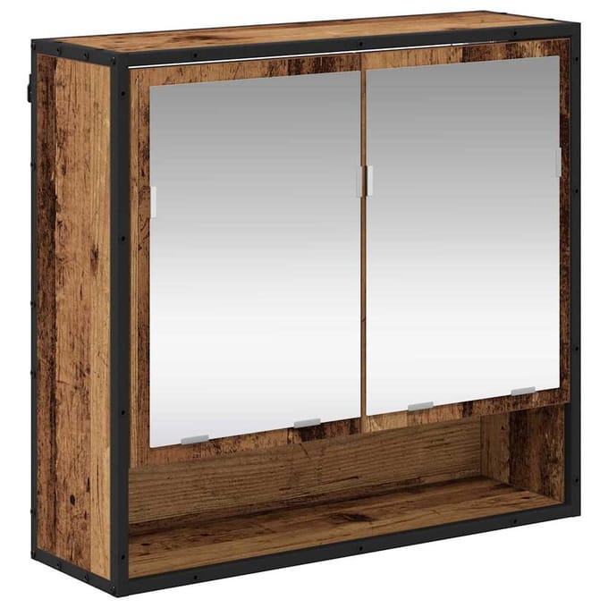 vidaXL - Wandplank - Oudhout - 65 - x - 20 - x - 60 - cm