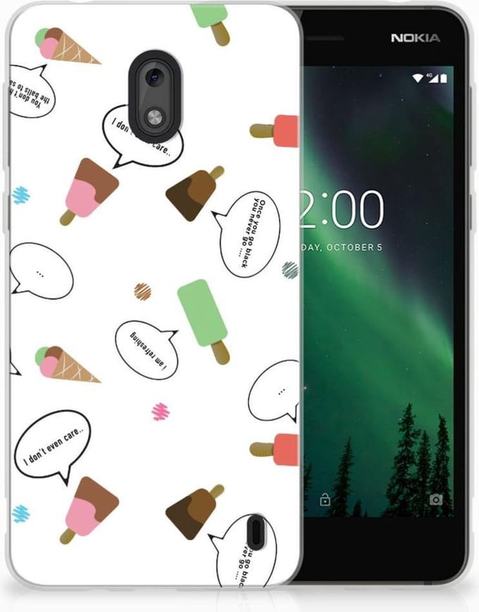 Nokia 2 Siliconen Case IJsjes
