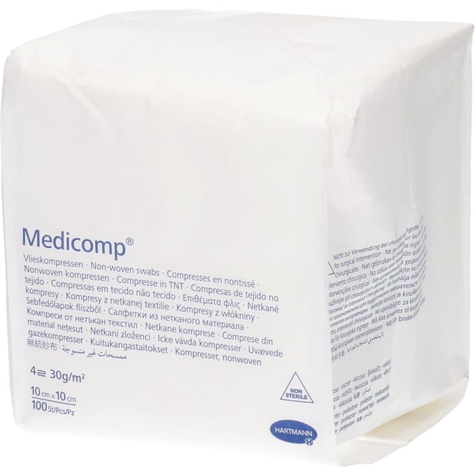 Medicomp MDR non-sterile | Non-woven kompres | 10cm x 10cm