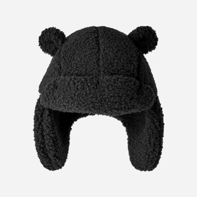 UGG® UGG fluff Trapper for Kids in Black, Size 4/6 YRS, Fleece/Polyester