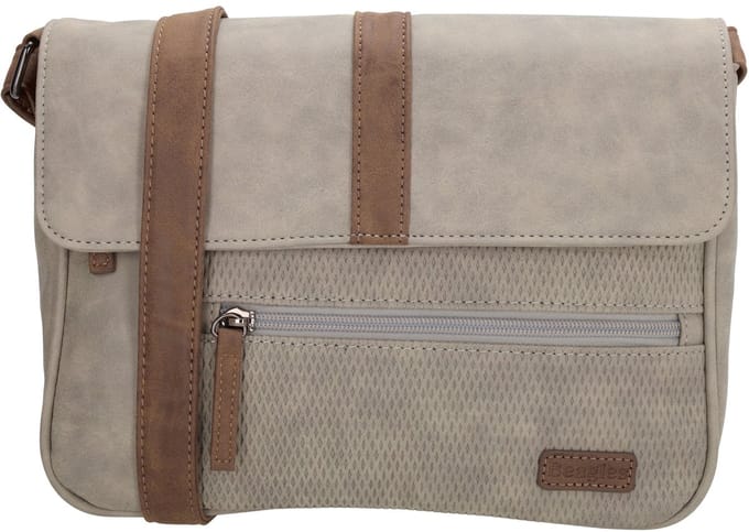 Beagles Brunete Schoudertas - Crossbodytas - Crossover - Dames - Lichtgrijs