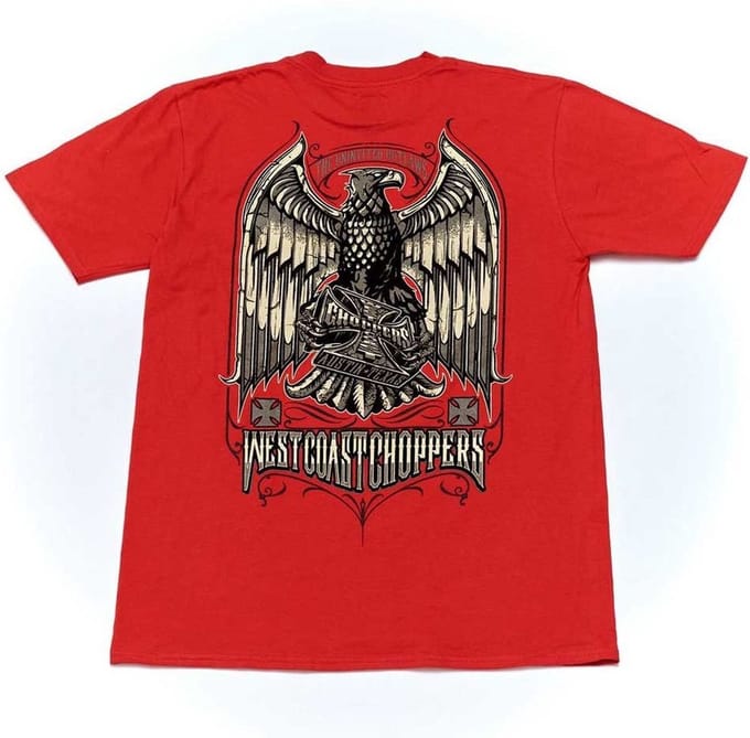 West Coast Choppers Heren-T-shirt Uninvited Outlaws Tee Red