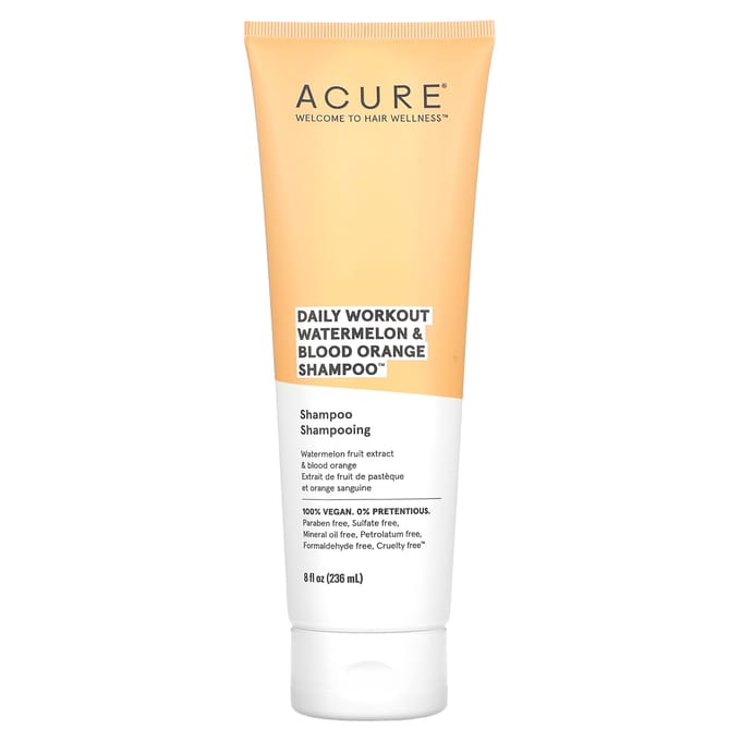 ACURE, Daily Workout Watermelon & Blood Orange Shampoo, 8 fl oz (236.5 ml) beige