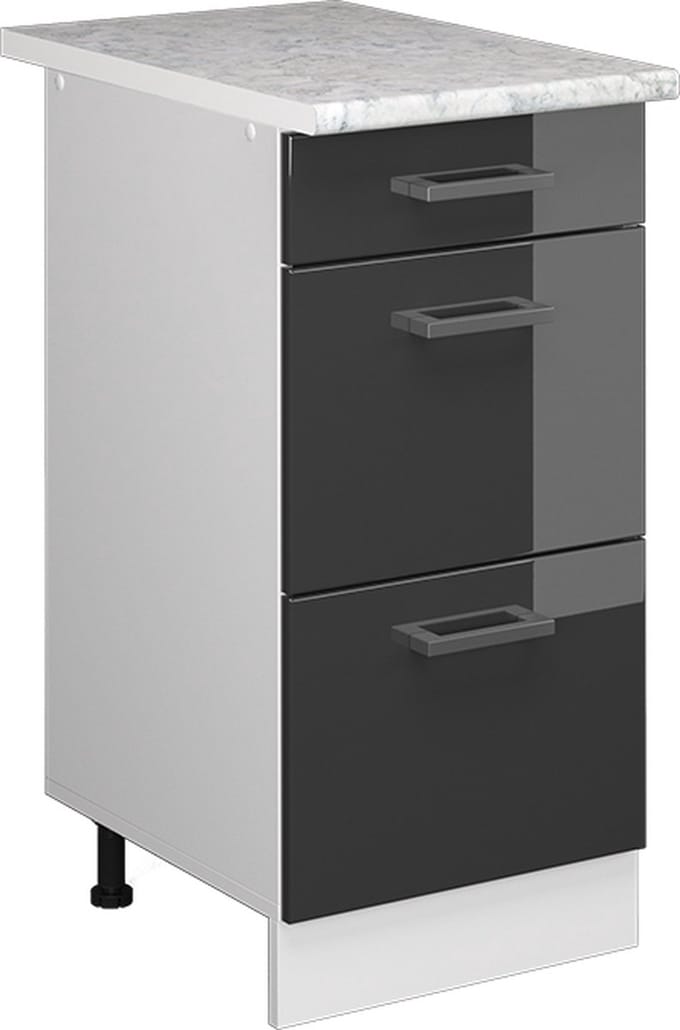 Vicco R-Line Universele onderkast – 40 cm met laden Antraciet Hoogglans