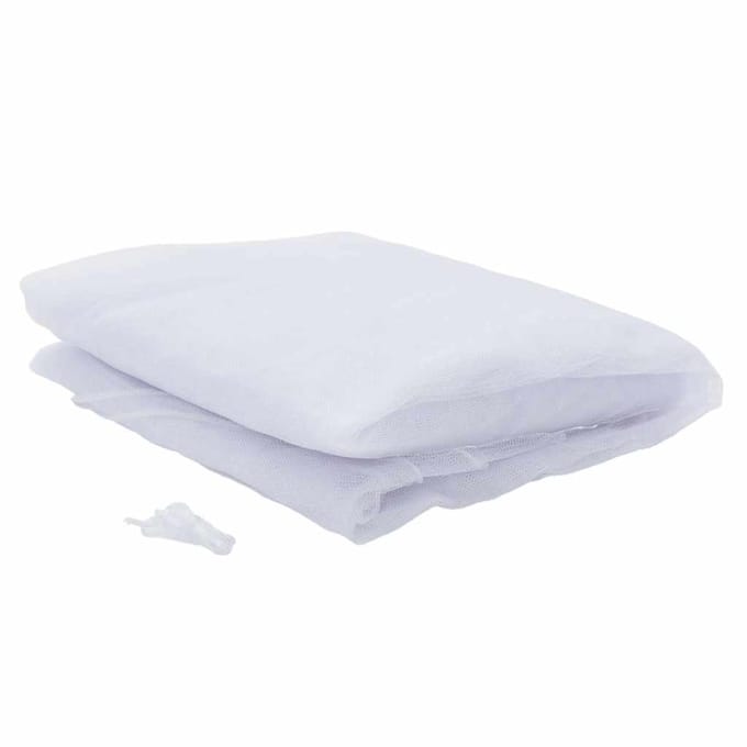 vidaXL - Tuin - Muggen - Net - Rechthoekig - 220 - mesh - Wit - Polyester
